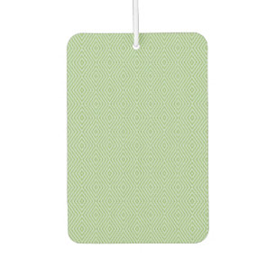 Green Stripes Squash Pattern Car Air Freshener