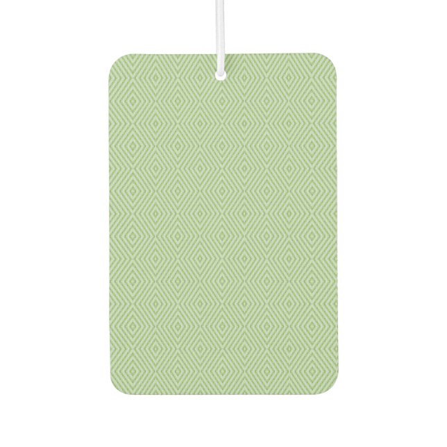 Green Stripes Squash Pattern Car Air Freshener (Front)