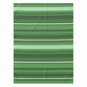 Green stripes tablecloth