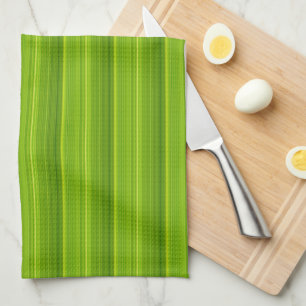 Green Stripes Tea Towel