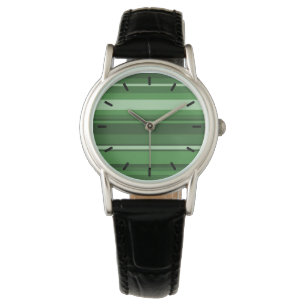 Green stripes watch