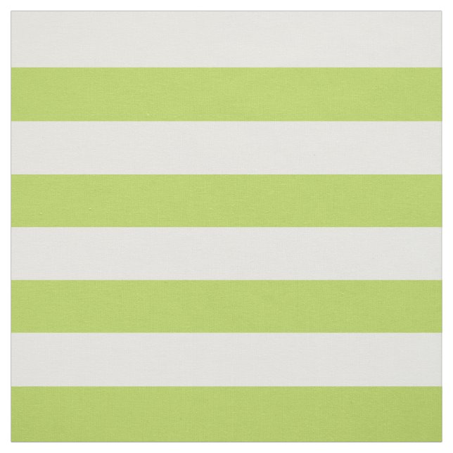 Green Stripes, White Stripes, Striped Pattern Fabric (Swatch)
