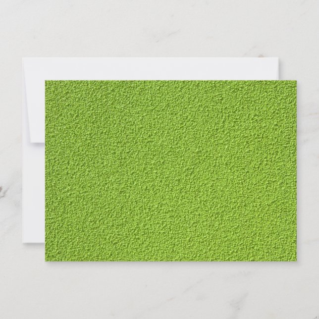 Green Stucco Wall Background Invitation (Front)