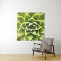 Green Succulent Close Up Cacti Art