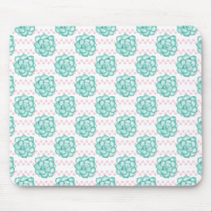 Green Succulent Mouse Pad
