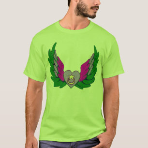 Green Sufi Winged Heart T-Shirt