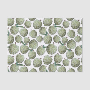 Green Sugar Apples, Tropical Fruit Tissue Paper