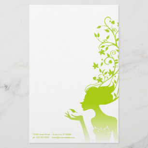 green sugar stationery