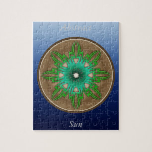 Green Sun Jigsaw Puzzle