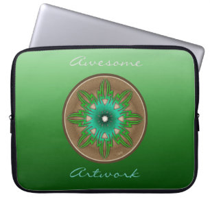 Green Sun Laptop Sleeve