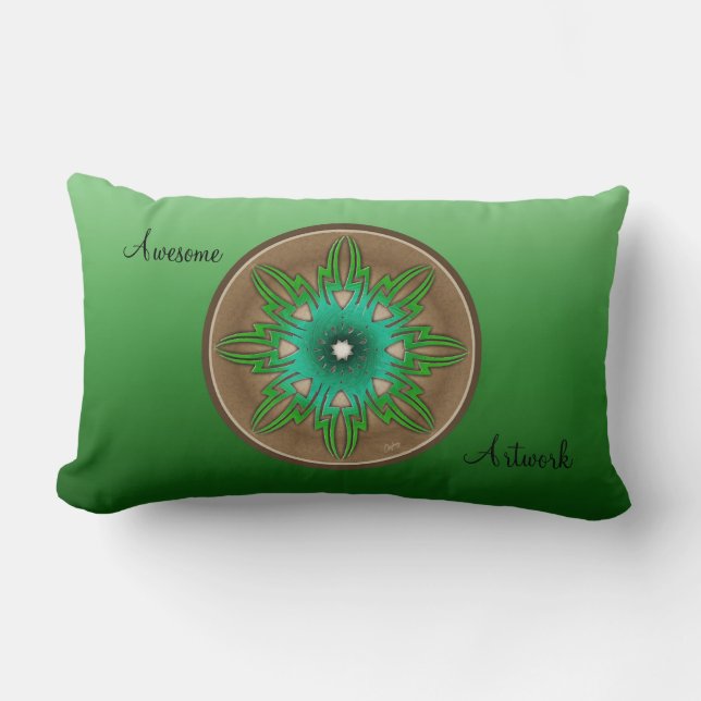 Green Sun Lumbar Cushion (Front)