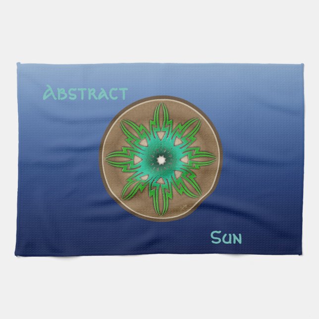 Green Sun Tea Towel (Horizontal)