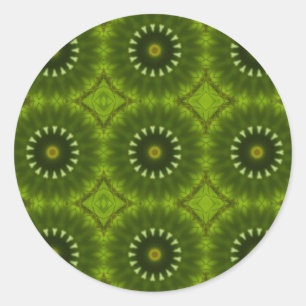 Green Suns Classic Round Sticker