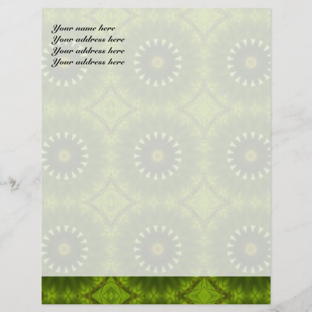 Green Suns Letterhead Design (Front)