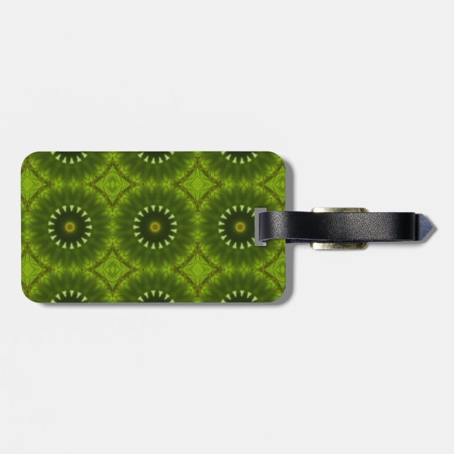 Green Suns Luggage Tag (Back Horizontal)