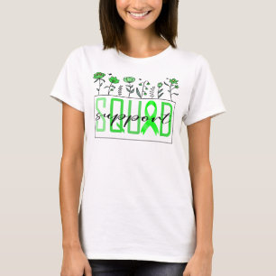 green support squad lymphoma cancer awareness  T-Shirt