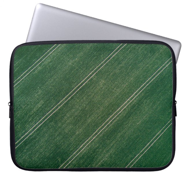 Green surface laptop sleeve (Front)