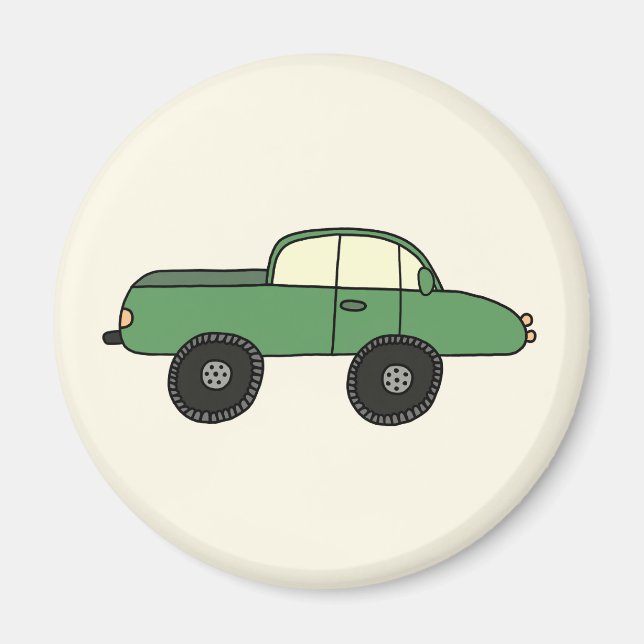 Green SUV Magnet (Front)