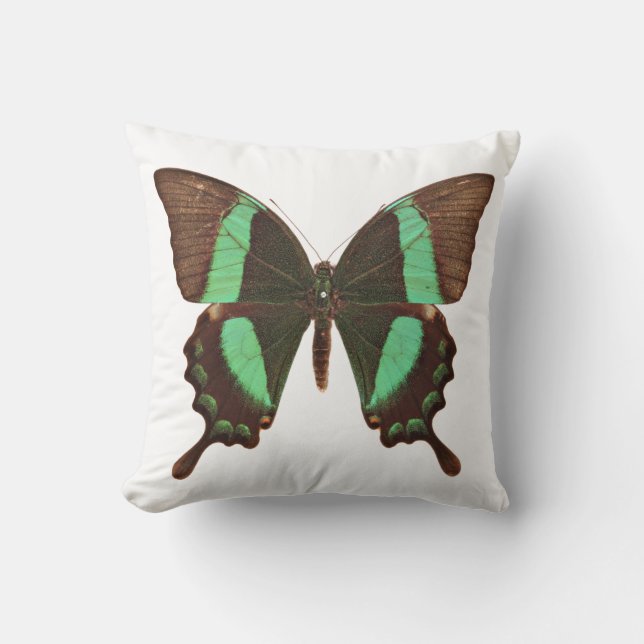 Green Swallowtail Butterfly Cushion (Front)