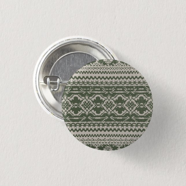 Green Sweater Button (Front & Back)