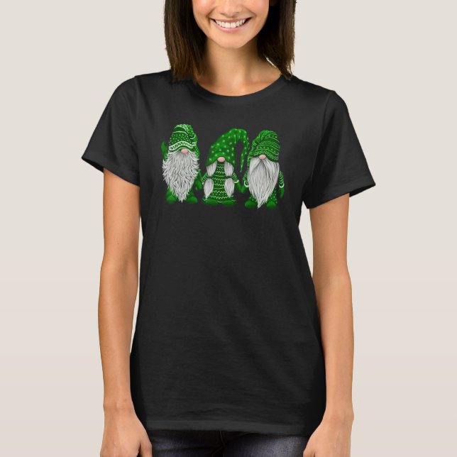 Green Sweater Gnome St Patrick's Day Irish Gnome (Front)