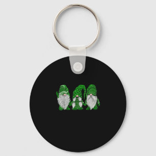 Green Sweater Gnome St. Patrick's Day Irish Gnome  Key Ring
