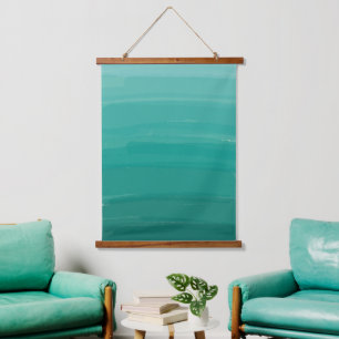 Green Sweep Ombre Hanging Tapestry