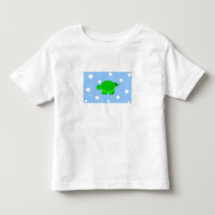 Green Swimming Turtle Toddler T-shirt