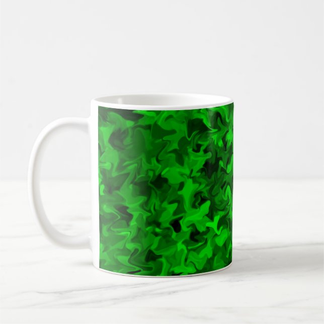Green Swirl 11oz Mug (Left)