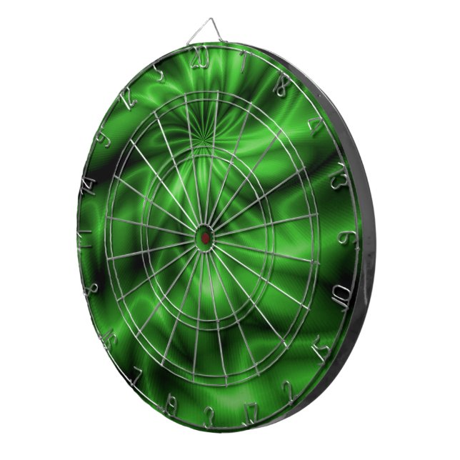 Green Swirl Dartboard (Front Right)
