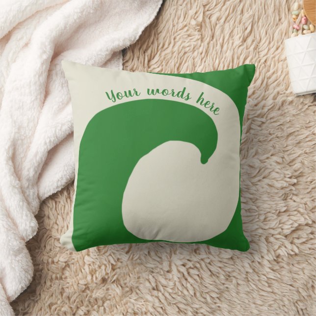 Green swirl evergreen whirlwind forest cushion (Blanket)