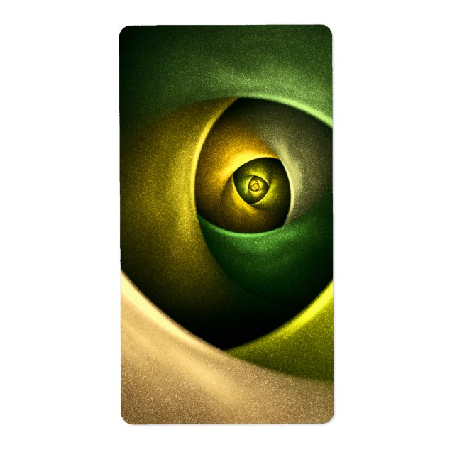 Green Swirl Floral Modern Abstract Art Pattern #23 (Front)