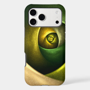Green Swirl Floral Modern Abstract Art Pattern #23