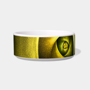 Green Swirl Floral Modern Abstract Art Pattern #23 Bowl