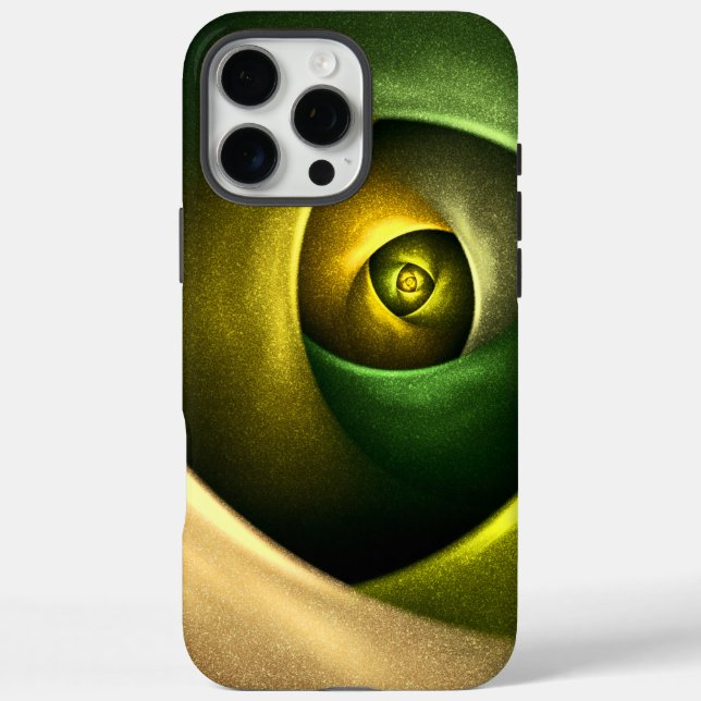 Green Swirl Floral Modern Abstract Art Pattern #23 Case-Mate iPhone Case (Back)
