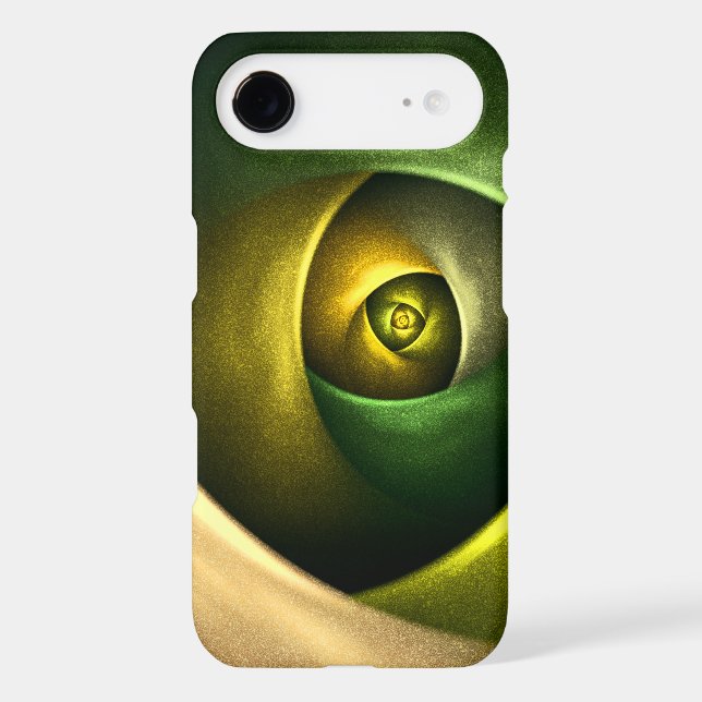 Green Swirl Floral Modern Abstract Art Pattern #23 Case-Mate iPhone Case (Back)