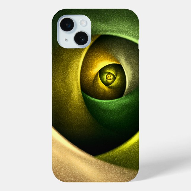 Green Swirl Floral Modern Abstract Art Pattern #23 Case-Mate iPhone Case (Back)