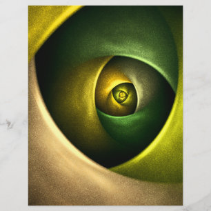 Green Swirl Floral Modern Abstract Art Pattern #23 Flyer