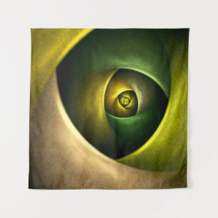Green Swirl Floral Modern Abstract Art Pattern #23 Tapestry