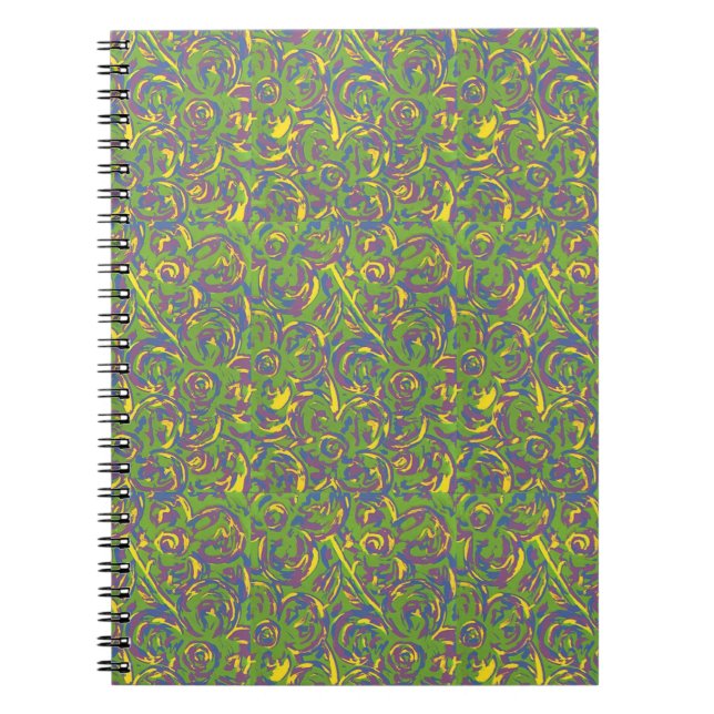 Green Swirls Notebook (Front)