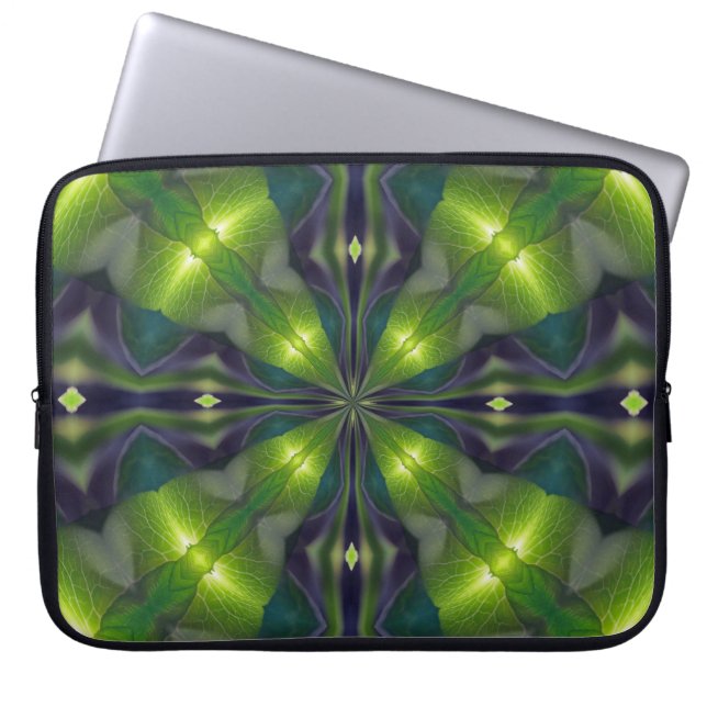 Green Synergy Fractal Computer Sleeve (Front)