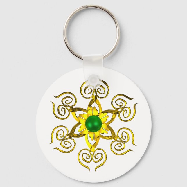 GREEN TALISMAN KEY RING (Front)
