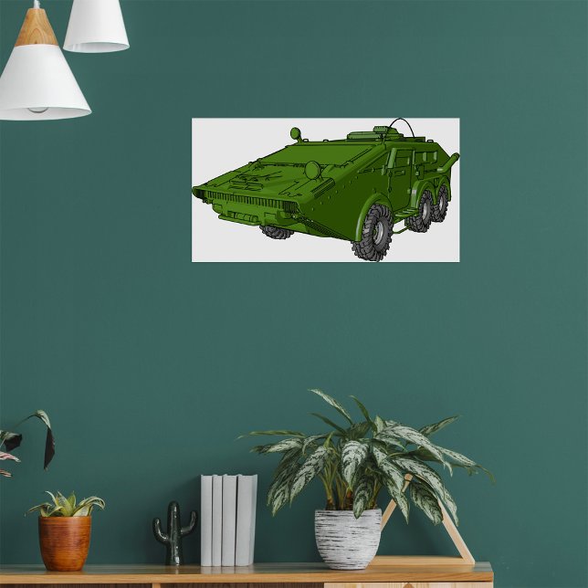 Green Tank Military Vehicle Poster (Creator Uploaded)