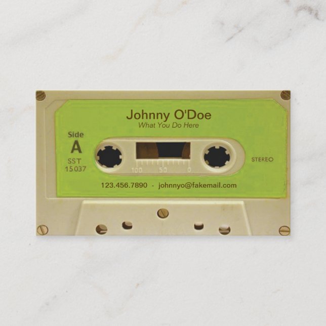 Green Tape Business Card (Front)