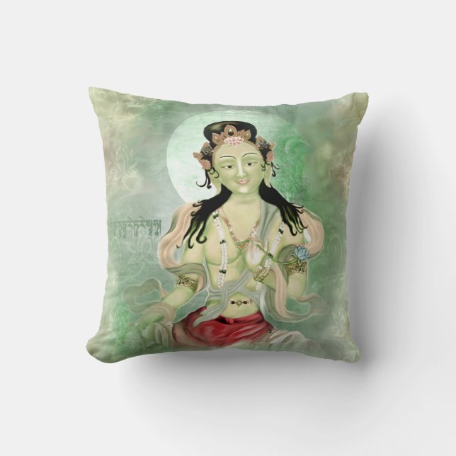 Green Tara Cushion (Front)