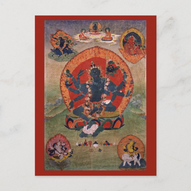 Green Tara Deity Postcard (Front)