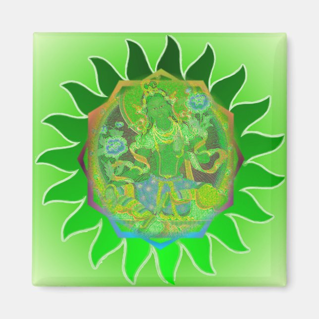 Green Tara Magnet (Front)