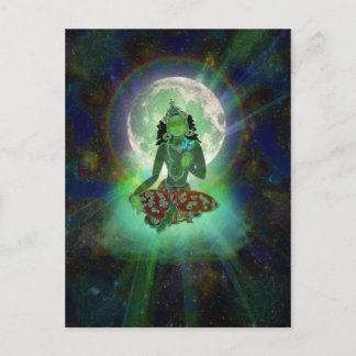 'Green Tara' postcard