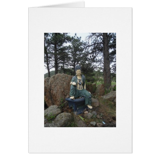 Green Tara Statue Card (Front)