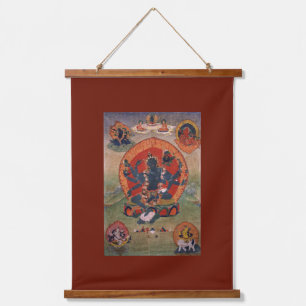 Green Tara Tibetan Buddhist Deity  Hanging Tapestry
